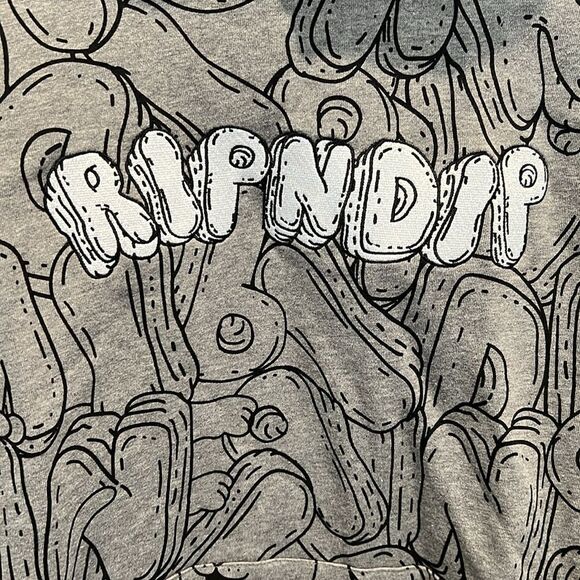 RIPNDIP Bubble Bobble Grey Hoodie - Picture 2 of 14